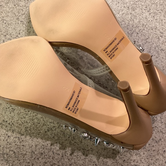 Steve Madden Clear Spiked Jewel Nomah Pumps - Picture 9 of 11